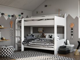 Kidsaw Aerial Bunk Bed in White