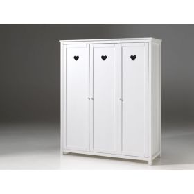 Vipack Amori 3 Door Wardrobe in White