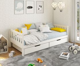 Noomi Froya Evolutionary House Bed in White with Optional Storage Drawers