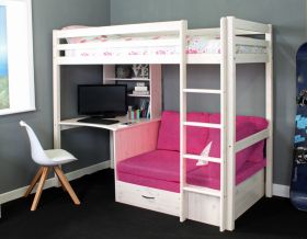 Thuka Hit 7 High Sleeper Bed with Desk & Sofabed