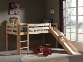 Vipack Pino Mid Sleeper Bed with Slide - Choose Your Colour
