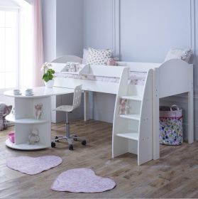 Kids Avenue Eli B Mid Sleeper Cabin Bed & Pull-out Desk (formerly Stompa Rondo B Mid Sleeper Bed)
