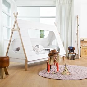 Wood Tipi Cabin Bed