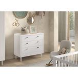 Vipack Forrest 3 Drawer Chest in White Beech