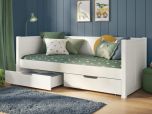 Stompa Classic Day Bed With Drawers in White