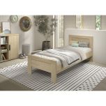 Vipack Sam Single Bed in Oak