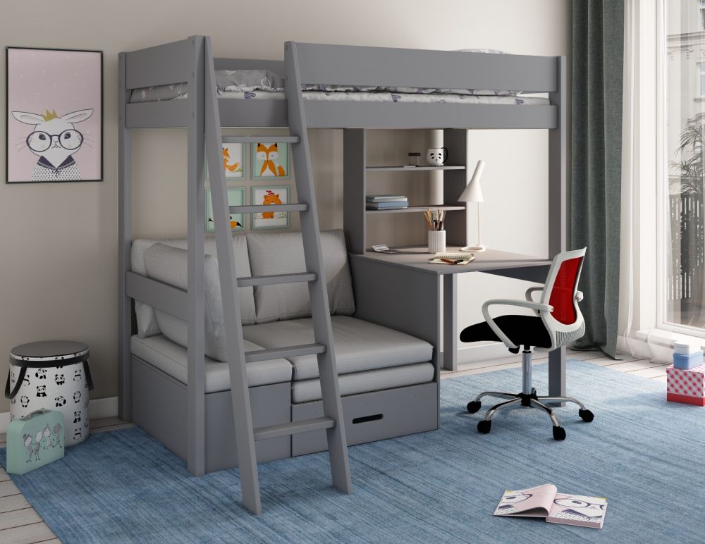 High sleeper with desk best sale for teenager